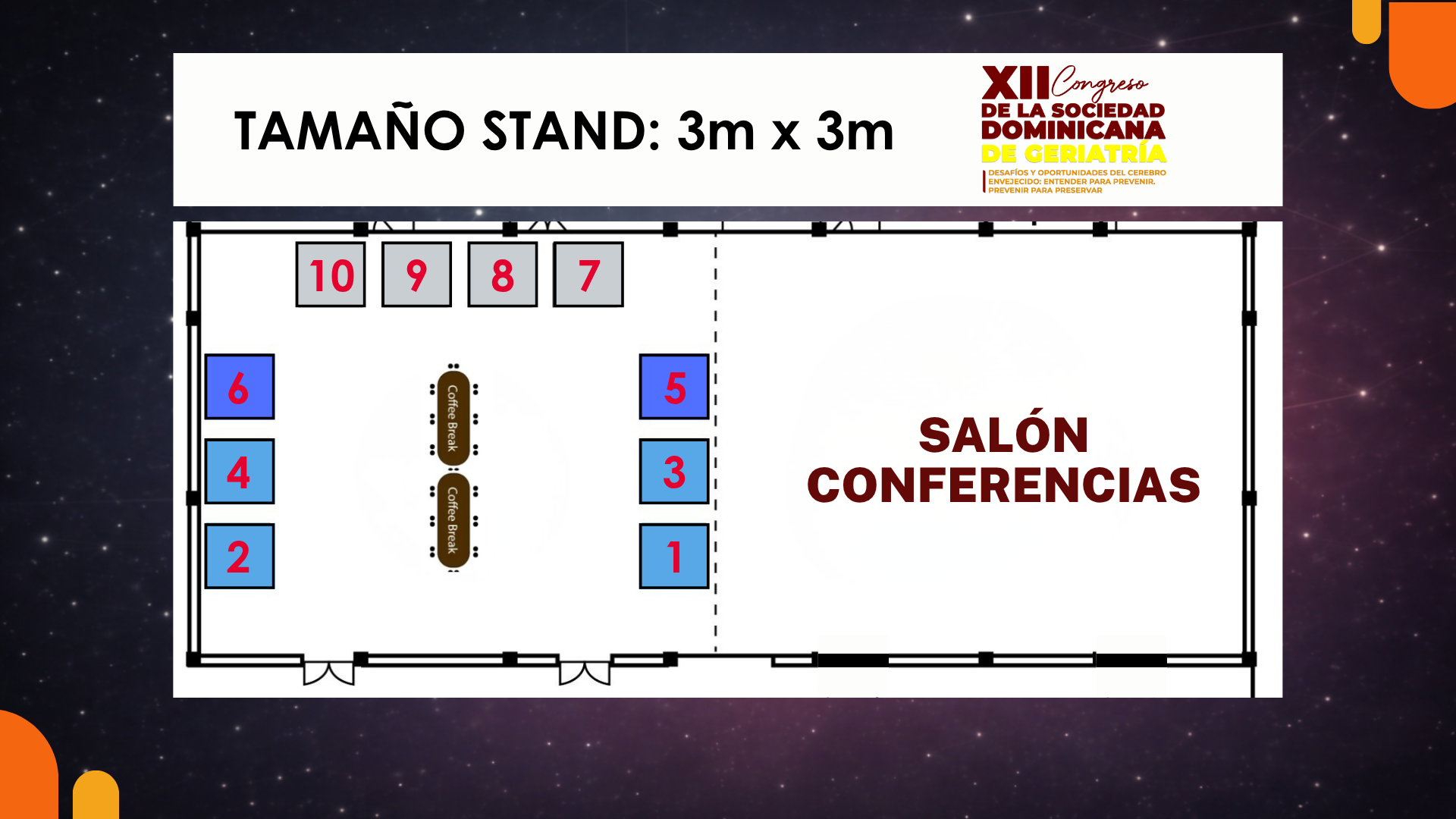Mapa de Stands del evento